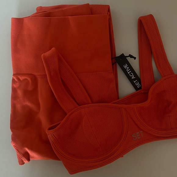 SET ACTIVE SCULPTFLEX LEGGINGS - guava - Picture 4 of 4